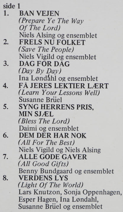 "Godspell" Original Danish Cast : Godspell (Den Danske Originalindspilning) (LP, Album)