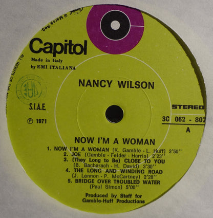 Nancy Wilson : Now I'm A Woman (LP, Album)