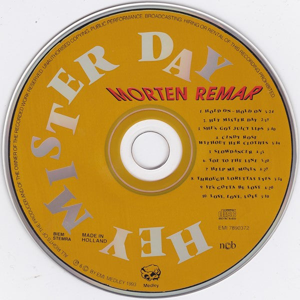 Morten Remar : Hey Mister Day (CD, Album)