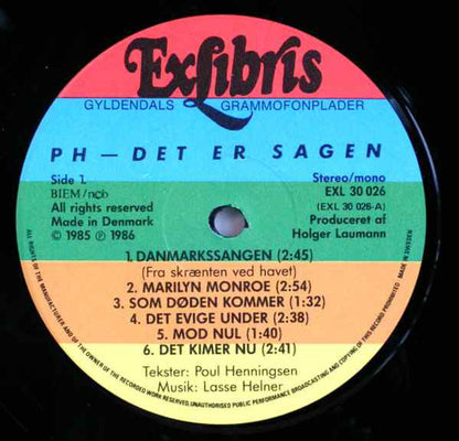 Various : PH - Det Er Sagen (LP)