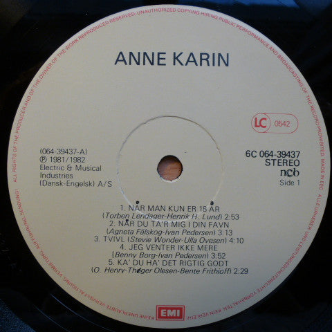 Anne Karin (2) : Anne Karin (LP, Album)