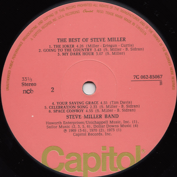 Steve Miller Band : The Best Of  (LP, Comp)