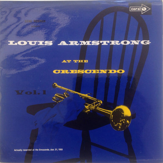 Louis Armstrong And His All-Stars, Gene Norman : At The Crescendo Vol. 1 (LP, Mono)