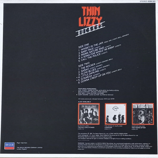 Thin Lizzy : Rockers (LP, Comp)