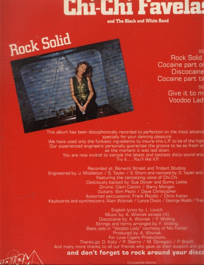 Chi-Chi Favelas And The Black And White Band : Rock Solid (LP, Album, Gre)