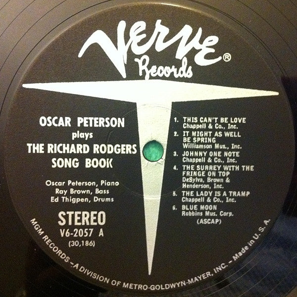 Oscar Peterson : Oscar Peterson Plays The Richard Rodgers Songbook (LP, Comp, RE)