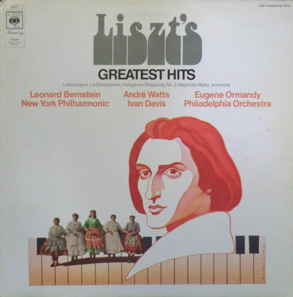 Franz Liszt, Leonard Bernstein, André Watts, Eugene Ormandy, The New York Philharmonic Orchestra, Ivan Davis (2), The Philadelphia Orchestra : Liszt's Greatest Hits (LP, Comp)