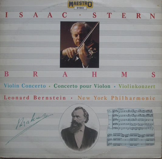 Isaac Stern, Johannes Brahms, Eugene Ormandy, The Philadelphia Orchestra : Violin Concerto - Concerto Pour Violon - Violinkonzert (LP, Mono, M/Print)