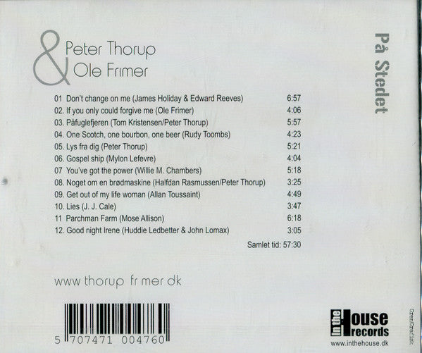 Peter Thorup & Ole Frimer : På Stedet (CD, Album)