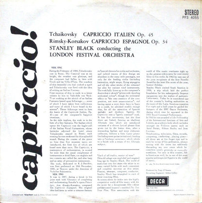 Pyotr Ilyich Tchaikovsky, Nikolai Rimsky-Korsakov, Stanley Black, The London Festival Orchestra : Capriccio! (LP, Album)