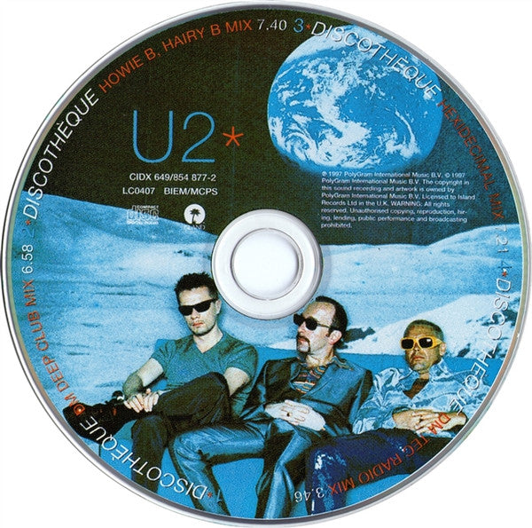 U2 : Discothèque (CD, Single)