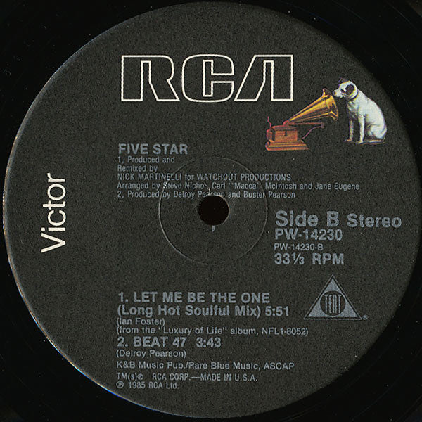 Five Star : Let Me Be The One (12")