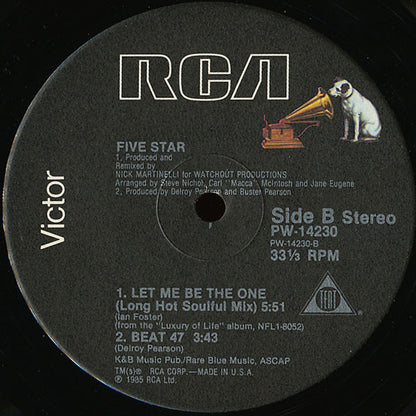 Five Star : Let Me Be The One (12")