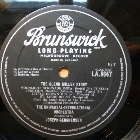 The Universal-International Orchestra : The Glenn Miller Story (10", Album)