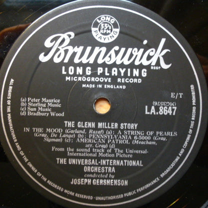 The Universal-International Orchestra : The Glenn Miller Story (10", Album)