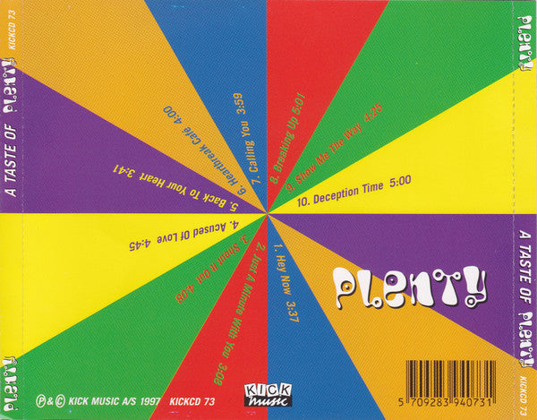 Plenty (3) : A Taste Of Plenty (CD, Album)