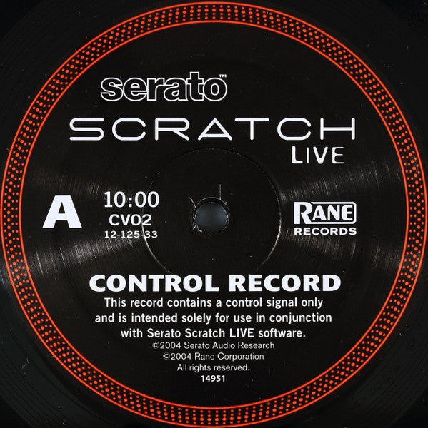 No Artist : Serato Scratch Live Control Record Second Edition (12")