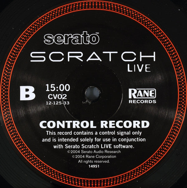 No Artist : Serato Scratch Live Control Record Second Edition (12")