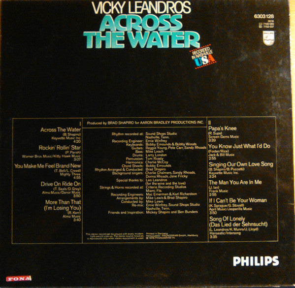 Vicky Leandros : Across The Water (LP, Album)