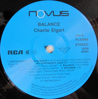 Charlie Elgart : Balance (LP, Album)