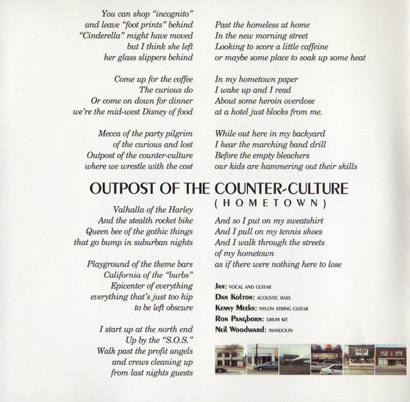 Jan Krist : Outpost Of The Counter Culture (CD, Album)