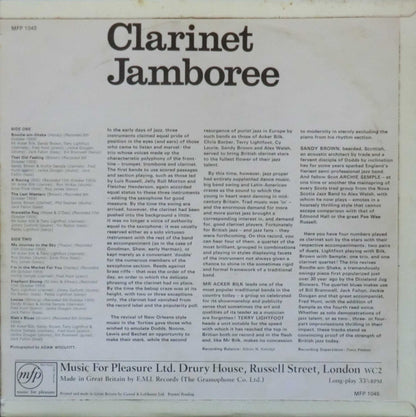 Acker Bilk, Sandy Brown (3), Terry Lightfoot, Archie Semple : Clarinet Jamboree (LP, Mono)