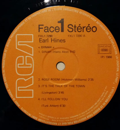 Earl Hines : Dinah (LP, Album, RE, Gat)