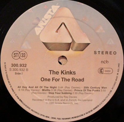 The Kinks : One For The Road (2xLP, Album, Gat)