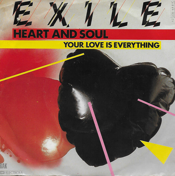 Exile (7) : Heart And Soul (7", Single)