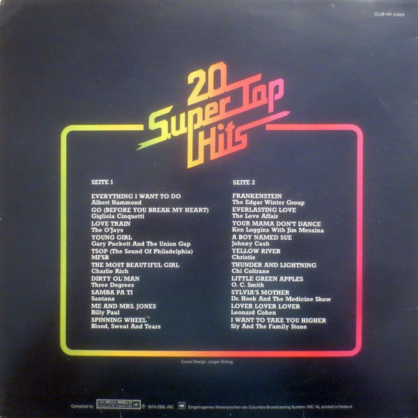 Various : 20 Super Top Hits (LP, Comp, Club)