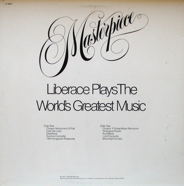 Liberace : Masterpiece: Liberace Plays The World's Greatest Music (LP, Album)