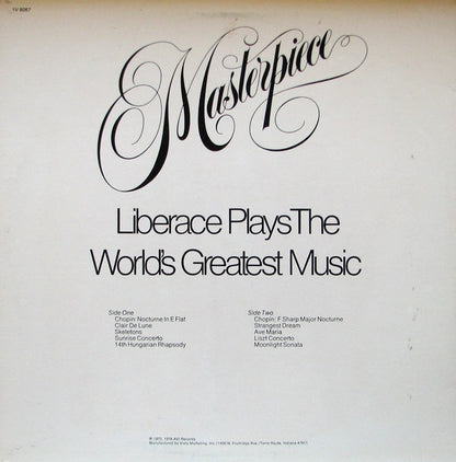 Liberace : Masterpiece: Liberace Plays The World's Greatest Music (LP, Album)