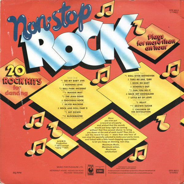 Unknown Artist : Non-Stop Rock (LP)