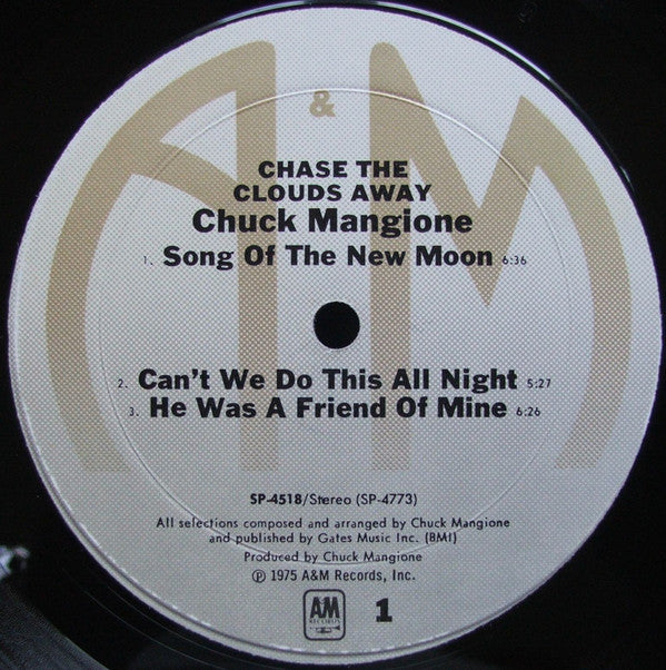 Chuck Mangione : Chase The Clouds Away (LP, Album, Pit)