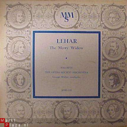 Franz Lehár, Hilde Breyer, Kurt Herbert, The Opera Society Orchestra, George Walter : The Merry Widow (Highlights) (10")