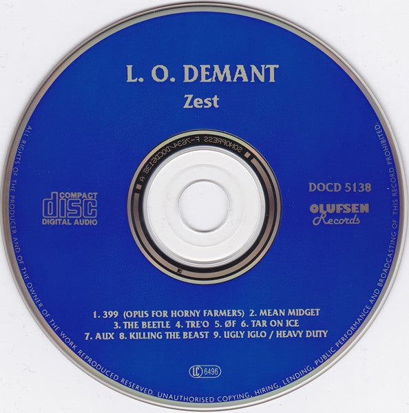 Lars Ole Demant : Zest (CD, Album)