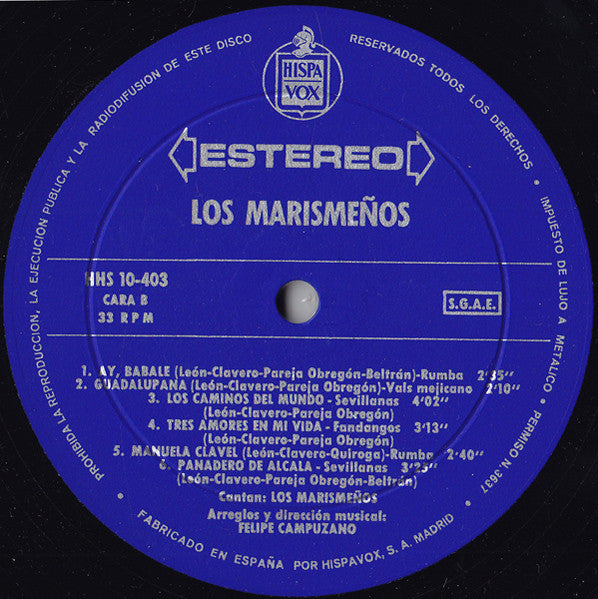 Los Marismeños : Los Marismeños (LP, Album)