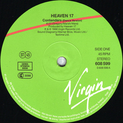 Heaven 17 : Contenders (Dance Mix) (12", Single)