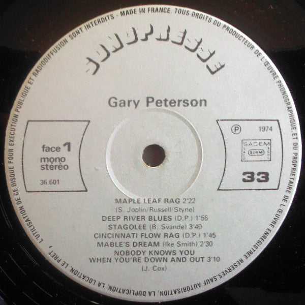 Gary Peterson (3) : Squeeze Me (LP, Album)