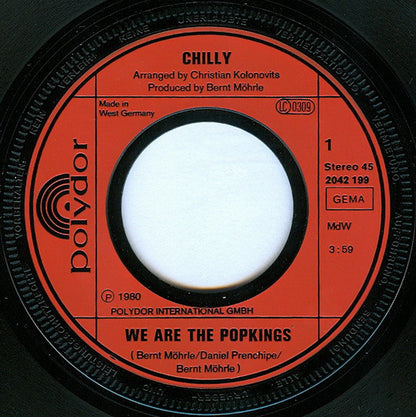 Chilly : We Are The Popkings (7", Single)