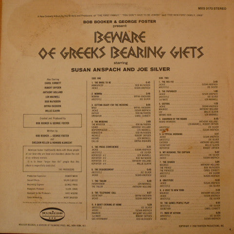 Bob Booker And  George Foster : Beware Of Greeks Bearing Gifts (LP, Album)