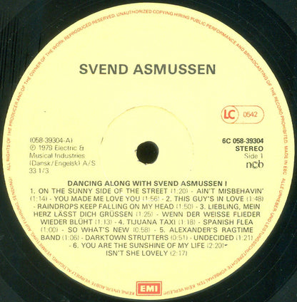 Svend Asmussen : Dance Along With Svend Asmussen No. 1 (28 World Hits With The Asmussen Touch) (LP)