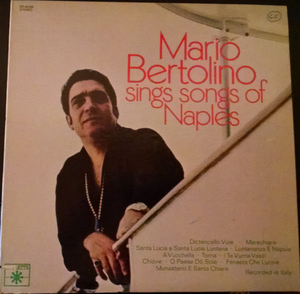 Mario Bertolino (2) : Mario Bertolino Sings Songs of Naples (LP, Album)