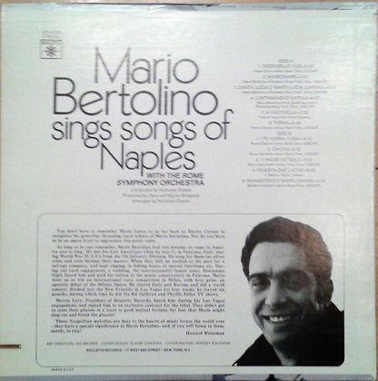 Mario Bertolino (2) : Mario Bertolino Sings Songs of Naples (LP, Album)