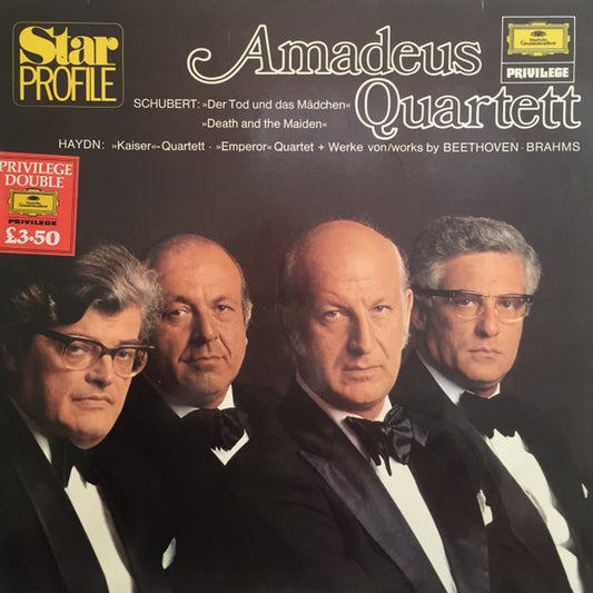 Amadeus-Quartett, Franz Schubert, Joseph Haydn, Johannes Brahms, Ludwig van Beethoven : Amadeus Quartett (2xLP, Comp)