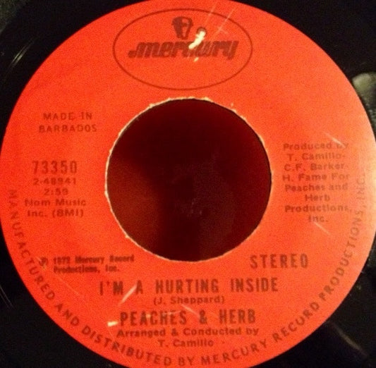 Peaches & Herb : I'm A Hurting Inside / Keep It Coming (7")