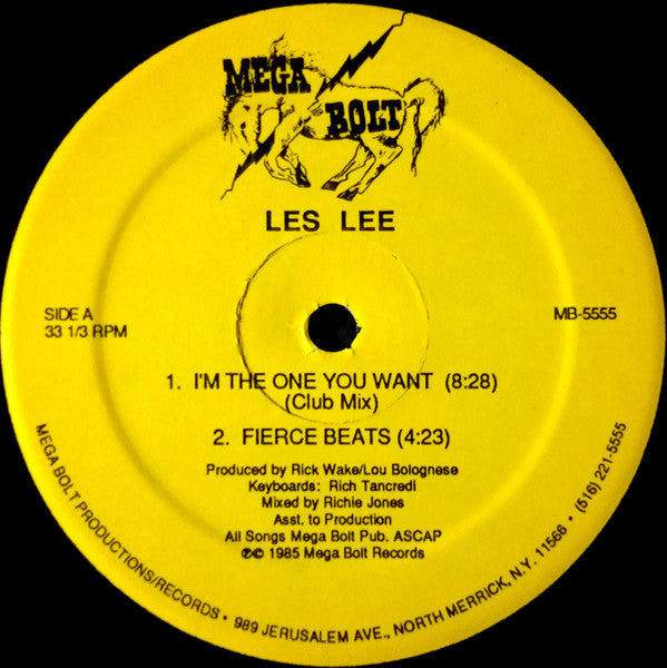 Les Lee : I'm The One You Want (12")