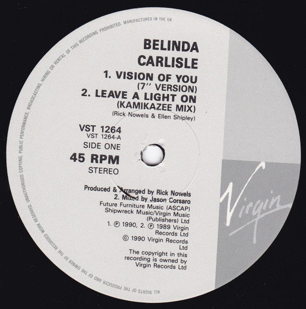 Belinda Carlisle : Vision Of You (12")