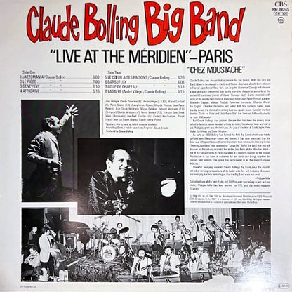 Claude Bolling Big Band : Live At The Méridien - Paris (Chez Moustache) (LP, Album)