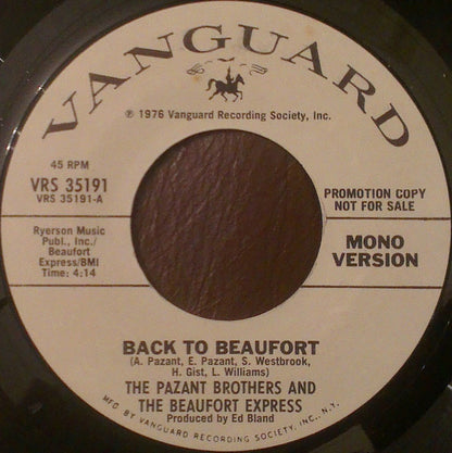 The Pazant Brothers : Back To Beaufort (7", Mono, Promo)